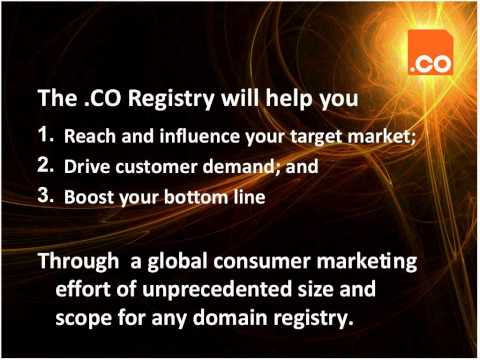 .CO Webinar: The Go-For-It Guide to Marketing .CO Domain Names
