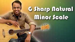 How To Play G Sharp Natural Minor Scale Guitar Lesson For Beginners