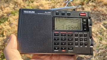 Tecsun PL-330 listening to AJ4TW checking into W4OVT
