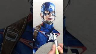 Captain America drawing time-lapse #artology #marvel #avengers #captainamerica