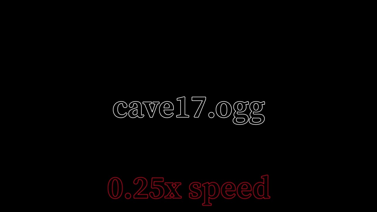 Minecraft Cave Ambience is Scarier When Slowed Down! 1/4 Speed + 1/2 Speed (With Pitch Change)