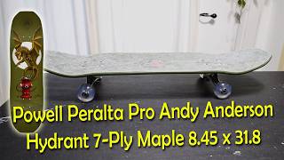 Powell Peralta Pro Andy Anderson Hydrant 7-Ply Maple 8.45 x 31.8 - Freestyle hybrid complete