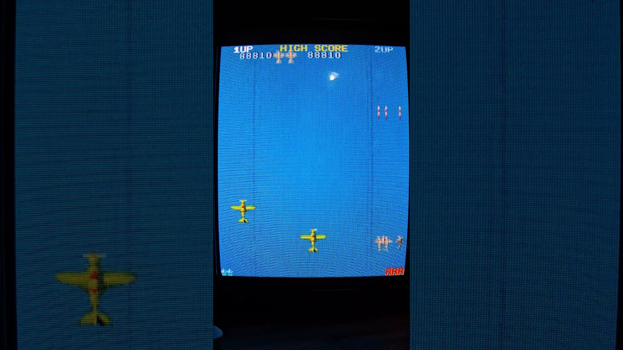 Arcade 1942.  Una partida.