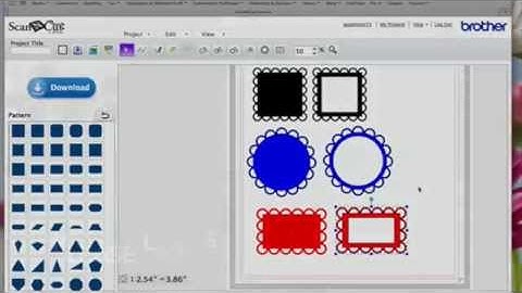 ScanNCut Canvas Scollop Shapes