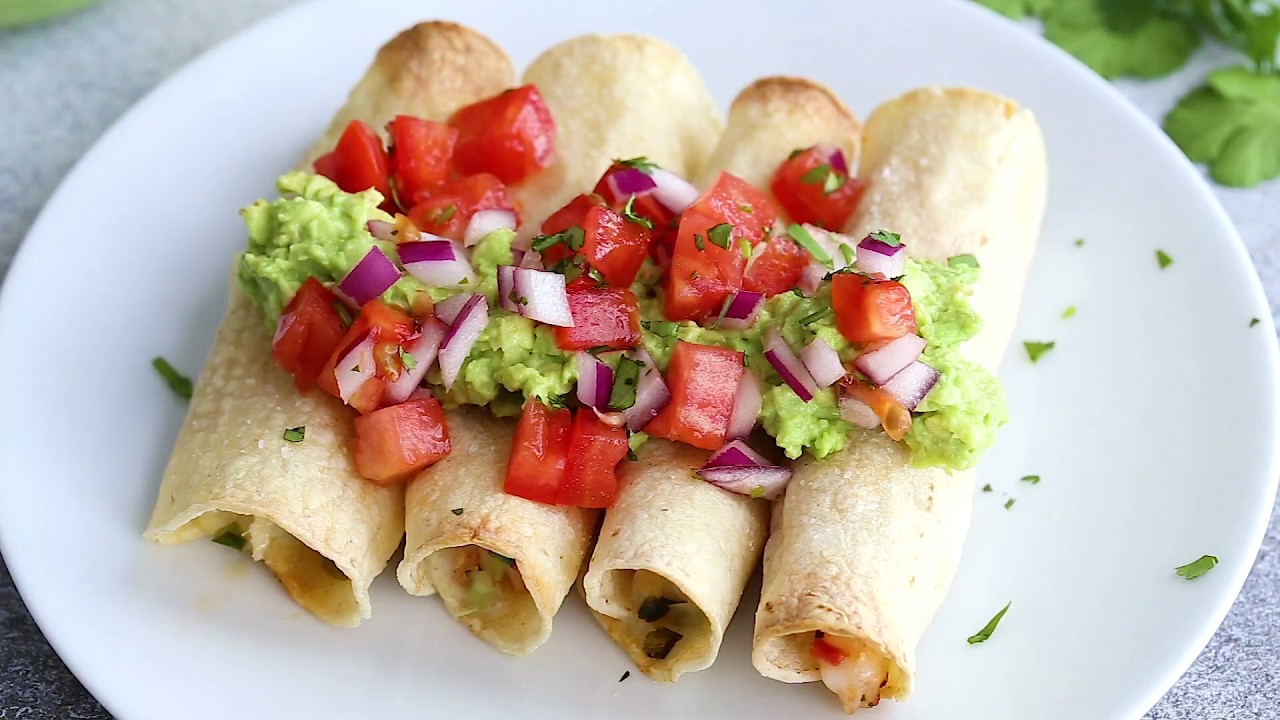 Baked Shrimp Taquitos - YouTube