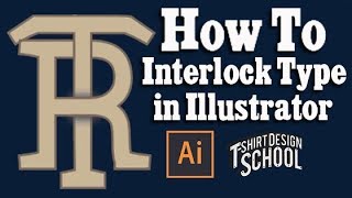 How Interlocking Type In Adobe Illustrator T-shirt Design Tutorial