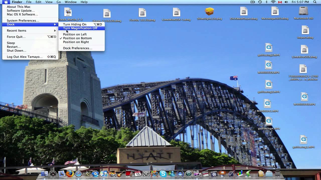 How to Magnify your Dock (Mac) YouTube