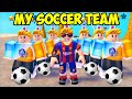 Making my own soccer team in roblox goal kick simulator