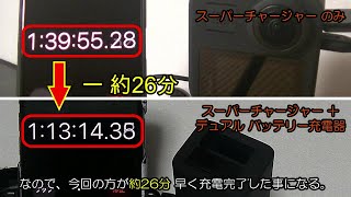 MAX用 ディアルバッテリーチャージャー + バッテリー 開封／同梱品確認／充電時間検証