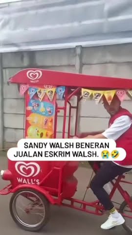 TINGKAH LUCU SANDY WALSH JUALAN ESCREAM😅#betrandpeto #adaband #shorts#apt#feedshorts#alanwalker#ml