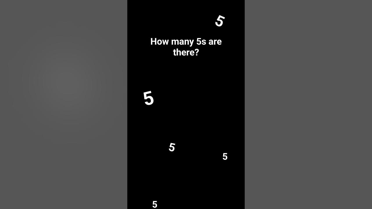 how-many-5s-are-there-youtube