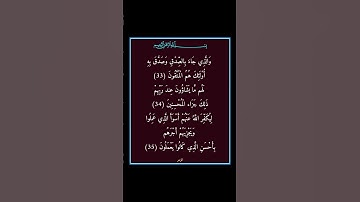 سورة الزمر - سورة 39 - اية 35-33