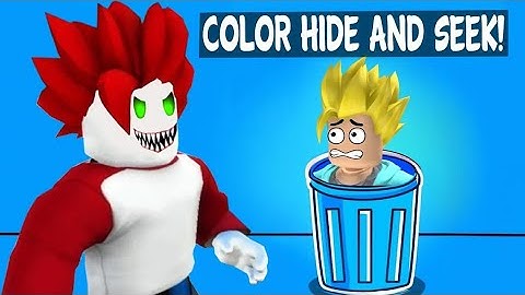 ONE COLOR HIDE AND SEEK In Roblox 💙💙 Khaleel and Motu Gameplay || I am khaleel || motu Khalil