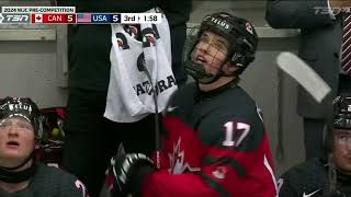 This game was INSANE | Canada vs. USA WJC Pre-Competition