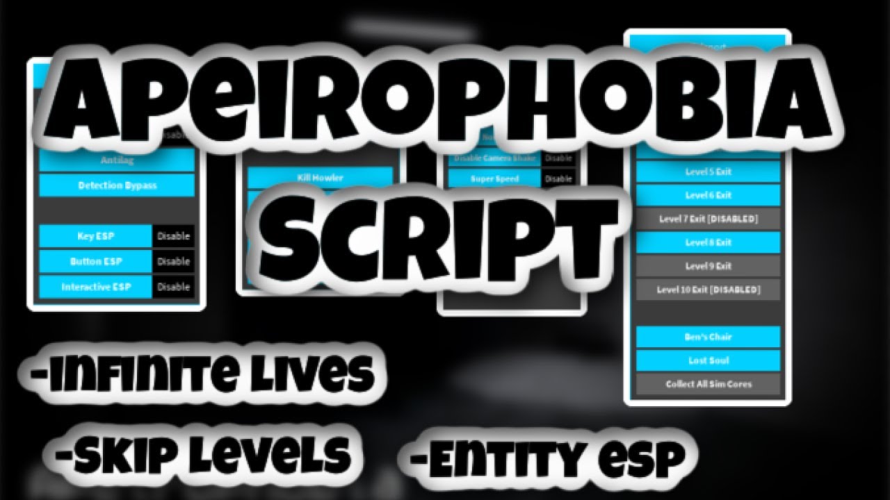 Apeirophobia script - (ESP exit, walkspeed)