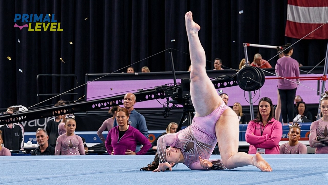 Почему Адель Спек до сих пор поражает мир гимнастики: совершенство на бревне, брусьях и вольных у...