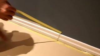 How to cut in using masking tape (baseboards and door frames) avoid paint bleeding