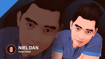 Photoshop Tutorial - Cartoon Effect / Vector Art / Vexel Art - Niel Dan Valdez (Time Lapse)