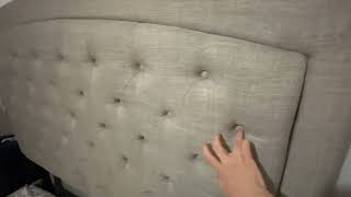 Signature Design by Ashley Jerary Farmhouse Button Tufted Upholstered Platform Bed Review