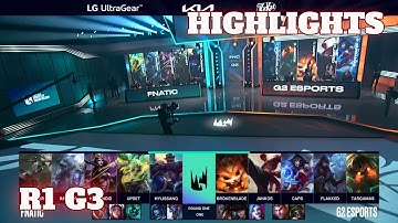FNC vs G2 - Game 3 Highlights | Round 1 LEC 2022 Spring Playoffs | Fnatic vs G2 Esports G3