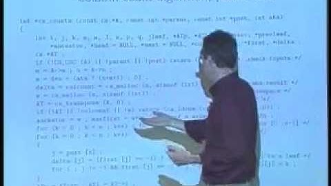 24: direct methods for sparse linear systems (lecture 24 of 42)