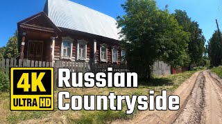 [4K] Summer Walk - Russian village  - Explore the real Russian Countryside / Virtual Walking Video