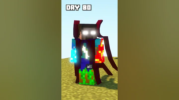 Surviving 100 Days As Elemental Steve In Minecraft #shorts