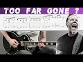 METALLICA - TOO FAR GONE ? (Guitar cover with TAB | Lesson)