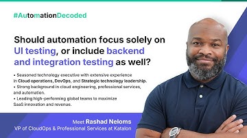 Should automation focus solely on UI testing, or include backend and integration testing as well?