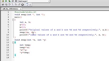 C Programming Tutorial - 49: Functions (Part-4) Call By Reference Method