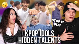 Siblings react to Male KPOP Idols SECRET TALENTS