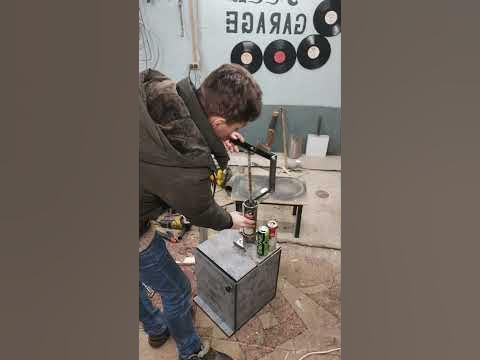 Пресс для алюминиевых банок своими руками(моя версия) Банкодав 1R ...