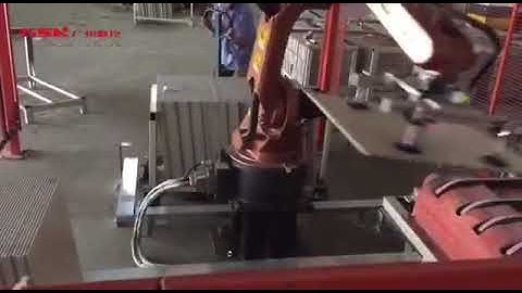 Loading ceramic tile with RB20 Robot