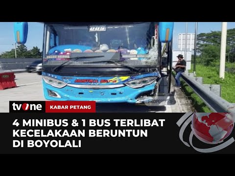 Kecelakaan Beruntun Melibatkan 4 Minibus &amp; Satu Bus di Tol Semarang-Solo | Kabar Petang tvOne