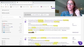 Exploring Web of Science