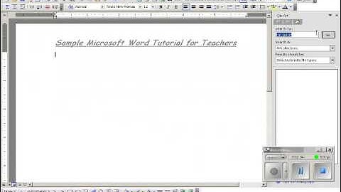 Word 2003 Tutorial-1