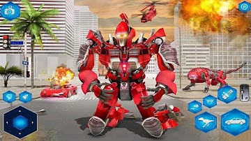 Dino Action Robot Transform Flying Car Game 21 - Android Gameplay