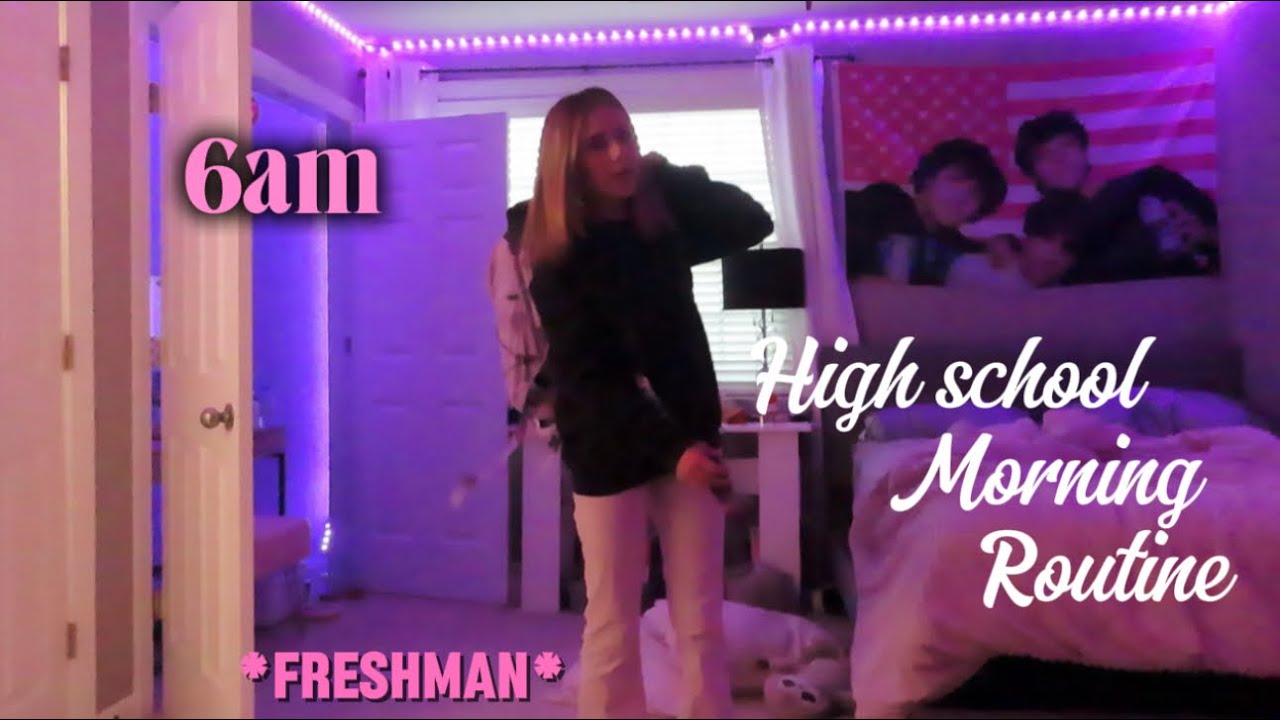 6am Highschool morning routine! *freshman* - YouTube