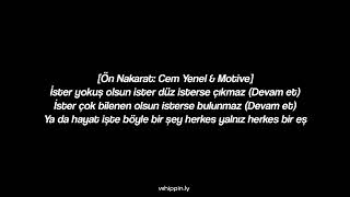 Cem Yenel & Motive - Devam Et Sözleri (Lyrics Video)