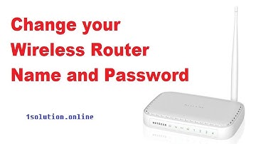 How to Change your Wireless Router Name and Password | NETGEAR ROUTER