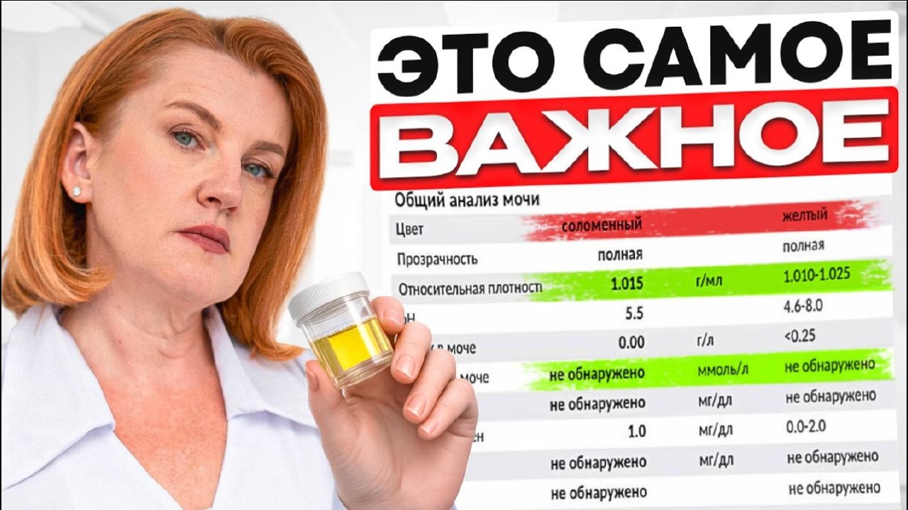 Это САМОЕ ВАЖНОЕ в анализе МОЧИ!