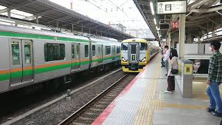 5月3日横浜駅 ホリデー快速鎌倉号 E257系500番台 千マリNB-12編成 入線