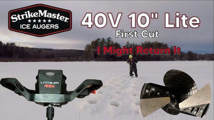 Ice Fishing - Strikermaster Lithium 40V Auger Maintenance Need To Know 