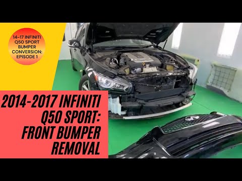 2014-2017 Infiniti Q50 앞 범퍼 제거, Q50 스포츠 전환 1/3