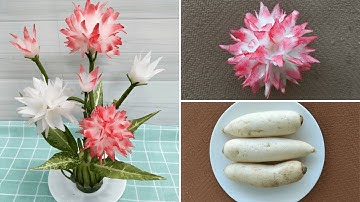 MY TRAN 77 Tỉa Hoa Từ Củ Cải Trắng - MY TRAN 77 Pruning Flowers From White Radishes