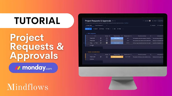 Monday.com Tutorial | Project Requests & Approvals Template