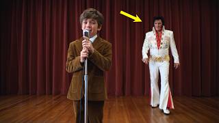 Boy Was Booed While Singing Elvis Song At Talent Show  Then Elvis Himself Walked On Stage