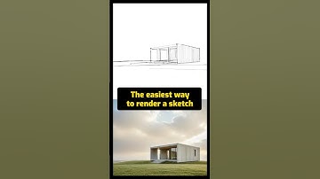 10-second sketch to render AI workflow #architecturedesign #ai #architecturaldesign