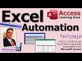 How to Construct an Excel Sheet using VBA Automation from Microsoft Access