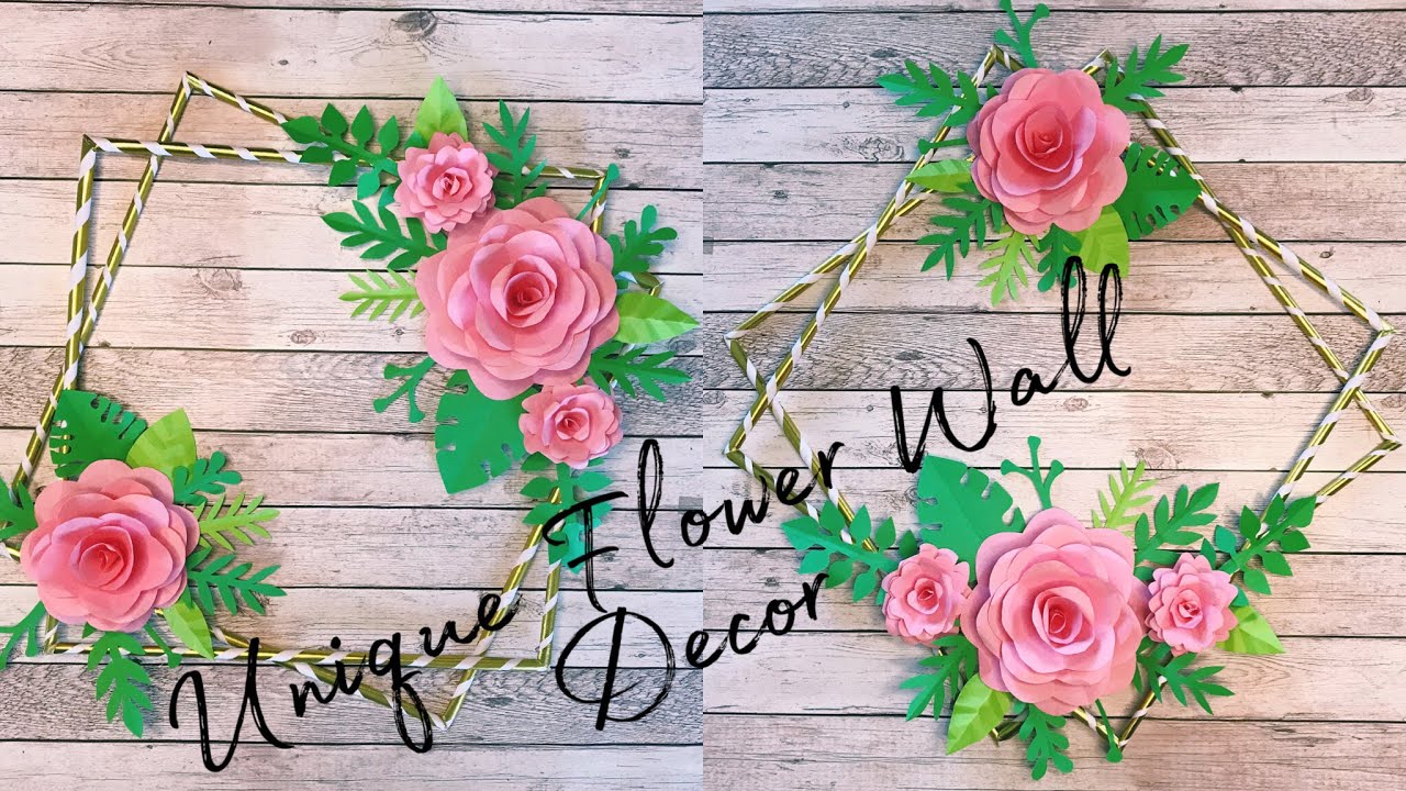 Unique Flower Wall Hanging DIY Paper craft Easy Home Decoration Ideas with Paper